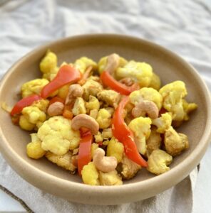 blomkål og cashewnødderet
