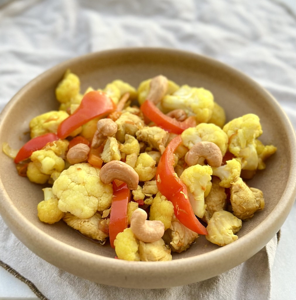 blomkål og cashewnødderet