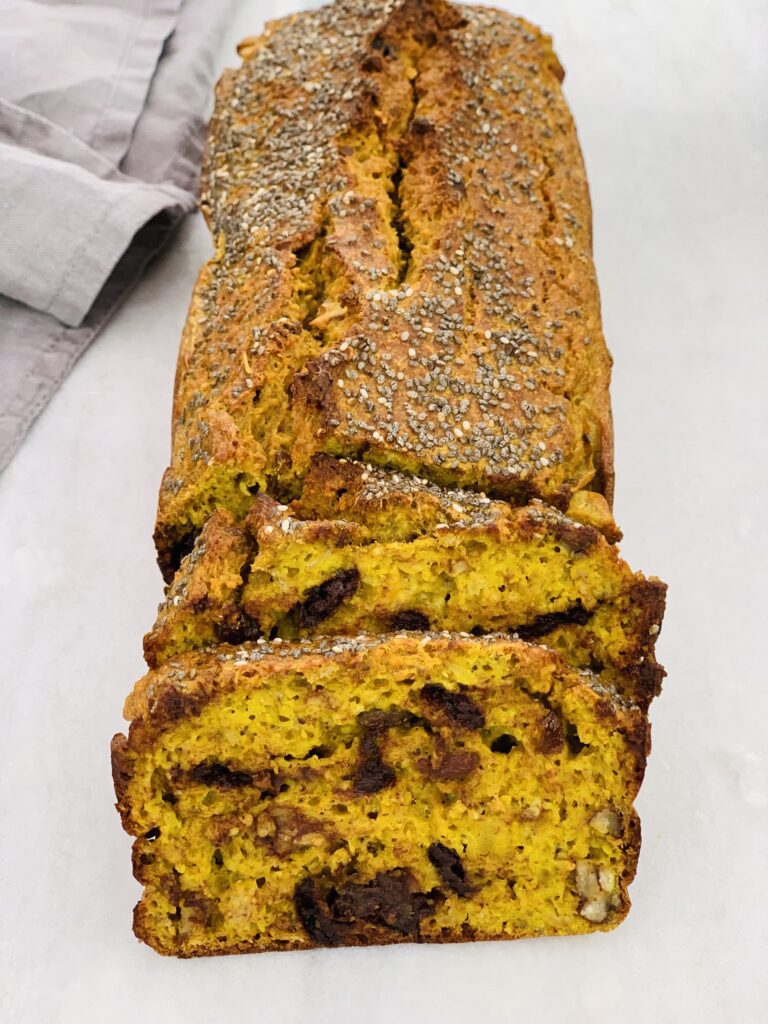 Bananbrød med gurkemeje
